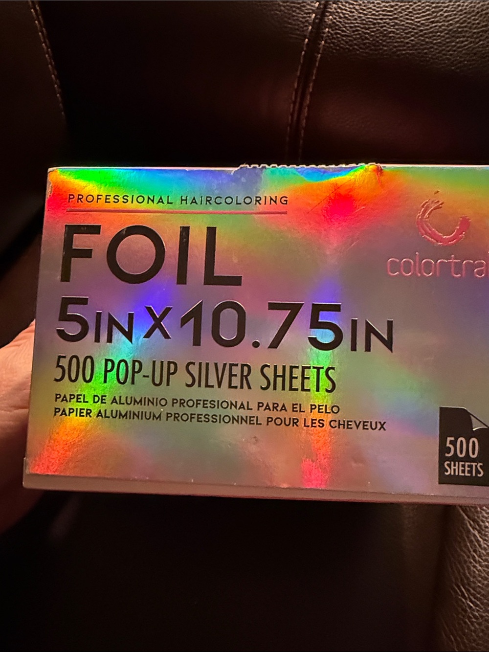 Hair Foil Sheets - Pink Box (500 Sheets). About 3/4 box left.